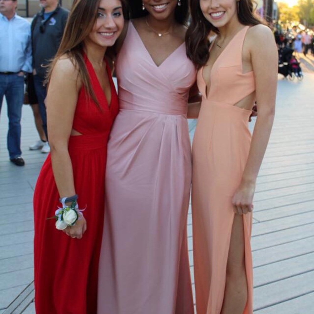 Faviana | 7755 Dusty Pink Evening Dress - Picture 7 of 7